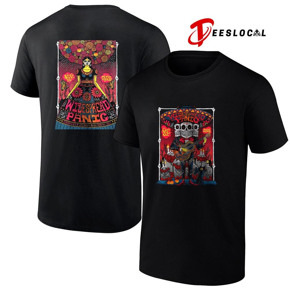 Widespread Panic Savannah Georgia Enmarket Arena Day Of The Death poster graphic shirt