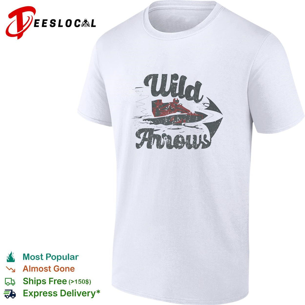 Wild Arrows speedboat racing vintage retro art shirt