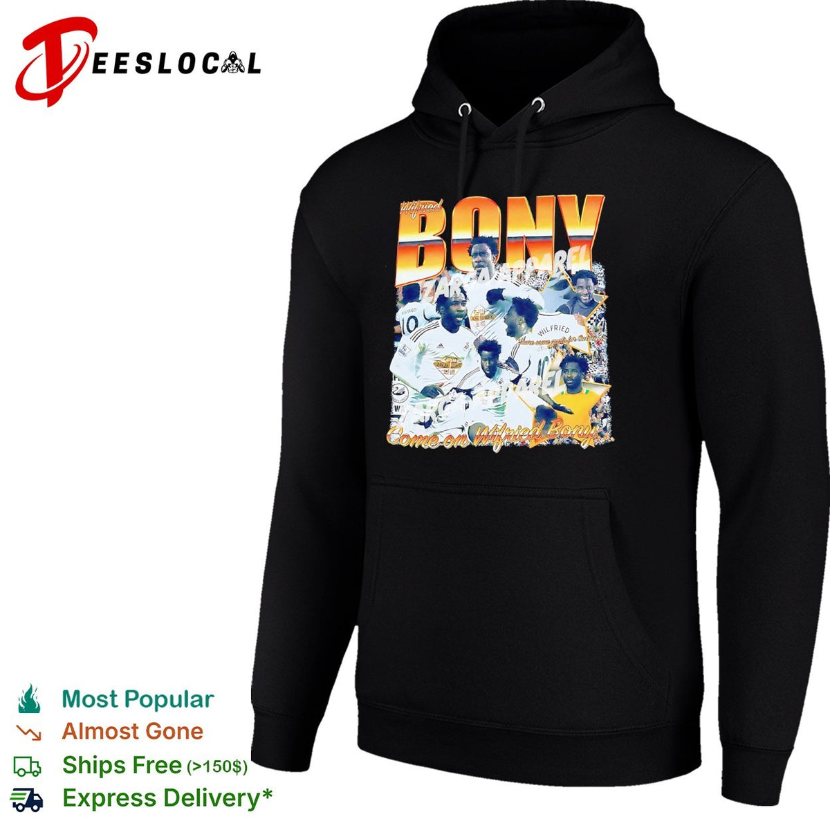 Wilfried Bony Swansea City AFC Premier League Come on Wilfried Bony shirt