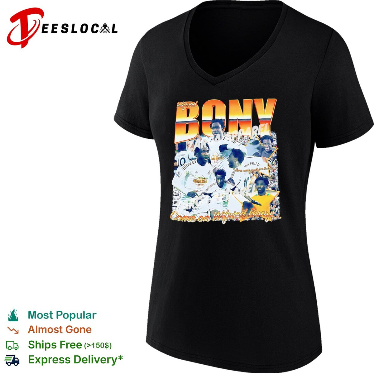 Wilfried Bony Swansea City AFC Premier League Come on Wilfried Bony shirt