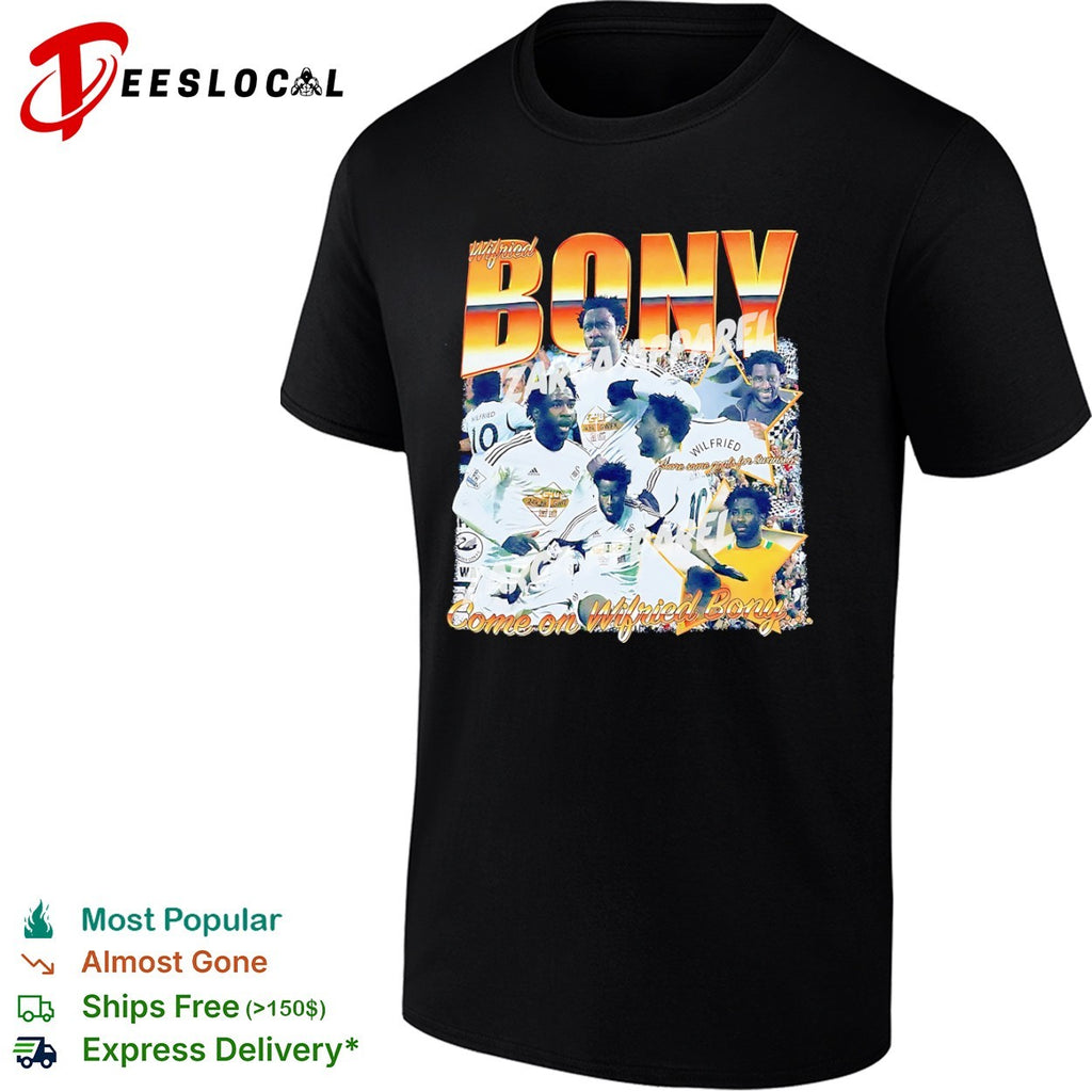 Wilfried Bony Swansea City AFC Premier League Come on Wilfried Bony shirt