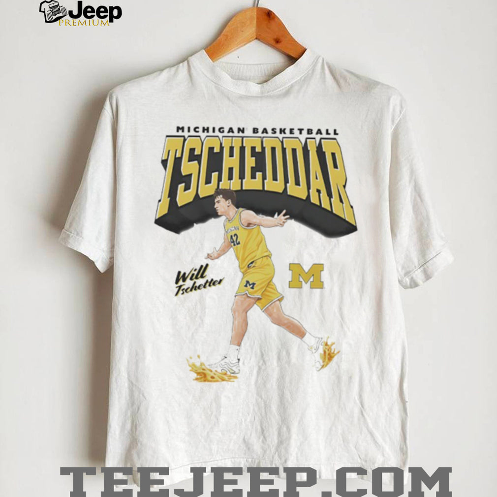 Will Tschetter Michigan Basketball Tscheddar Mascot Graphic T Shirt
