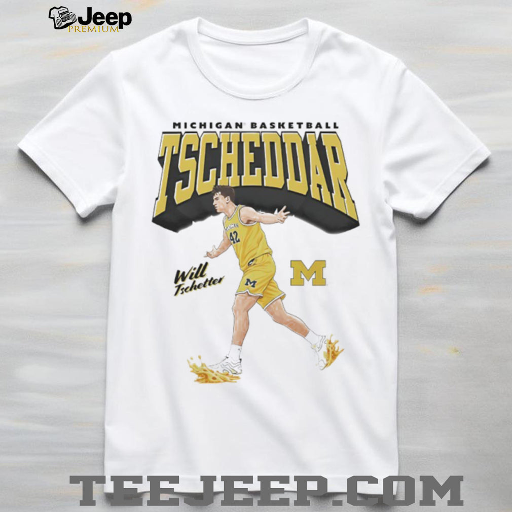 Will Tschetter Michigan Basketball Tscheddar Mascot Graphic T Shirt