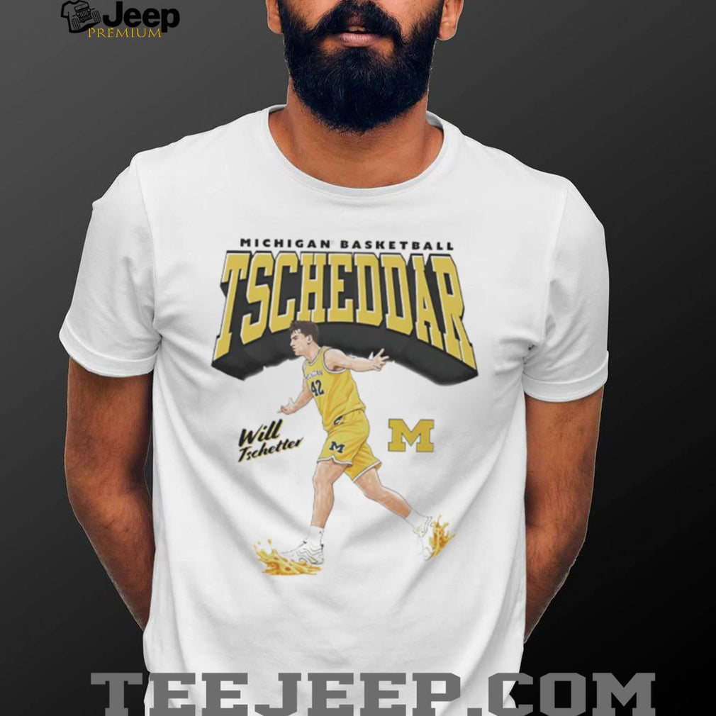 Will Tschetter Michigan Basketball Tscheddar Mascot Graphic T Shirt