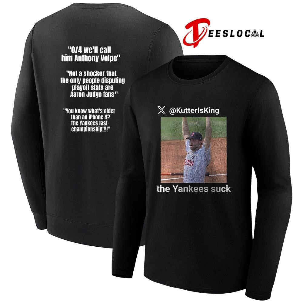 Wilyer Abreu KutterIsKing the Yankees suck meme shirt
