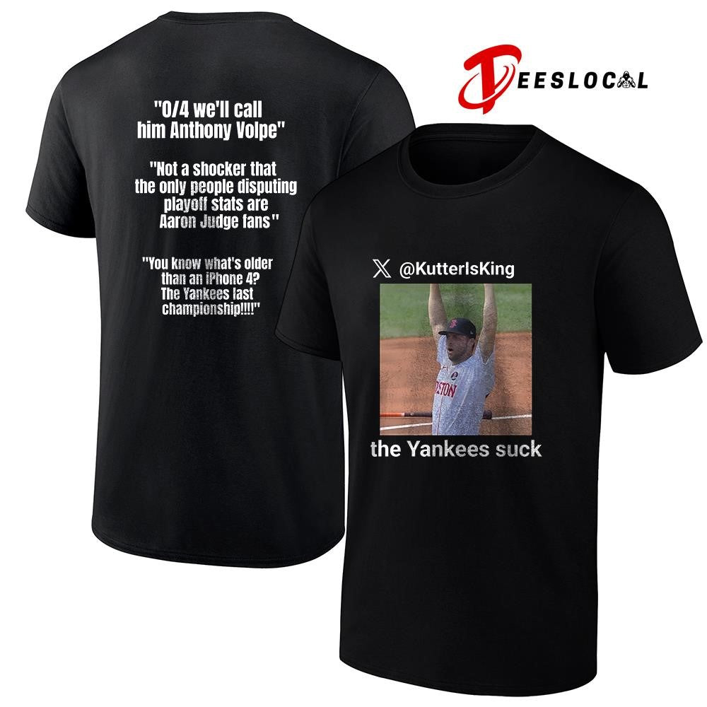 Wilyer Abreu KutterIsKing the Yankees suck meme shirt