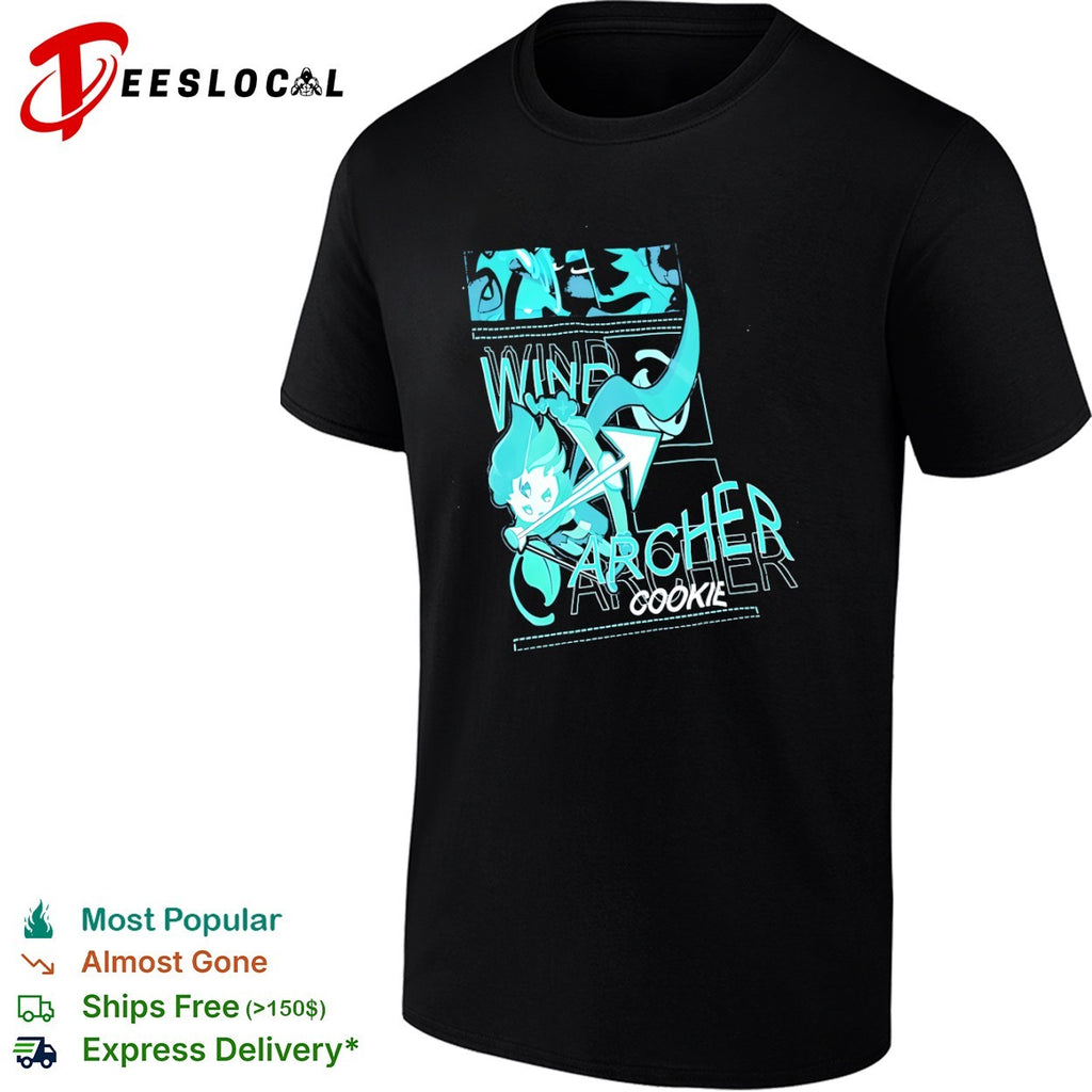 Wind Archer Cookie Run Kingdom Character Anime Video Game Shirt