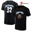 Winnipeg Jets Connor Hellebuyck portrait name and number shirt