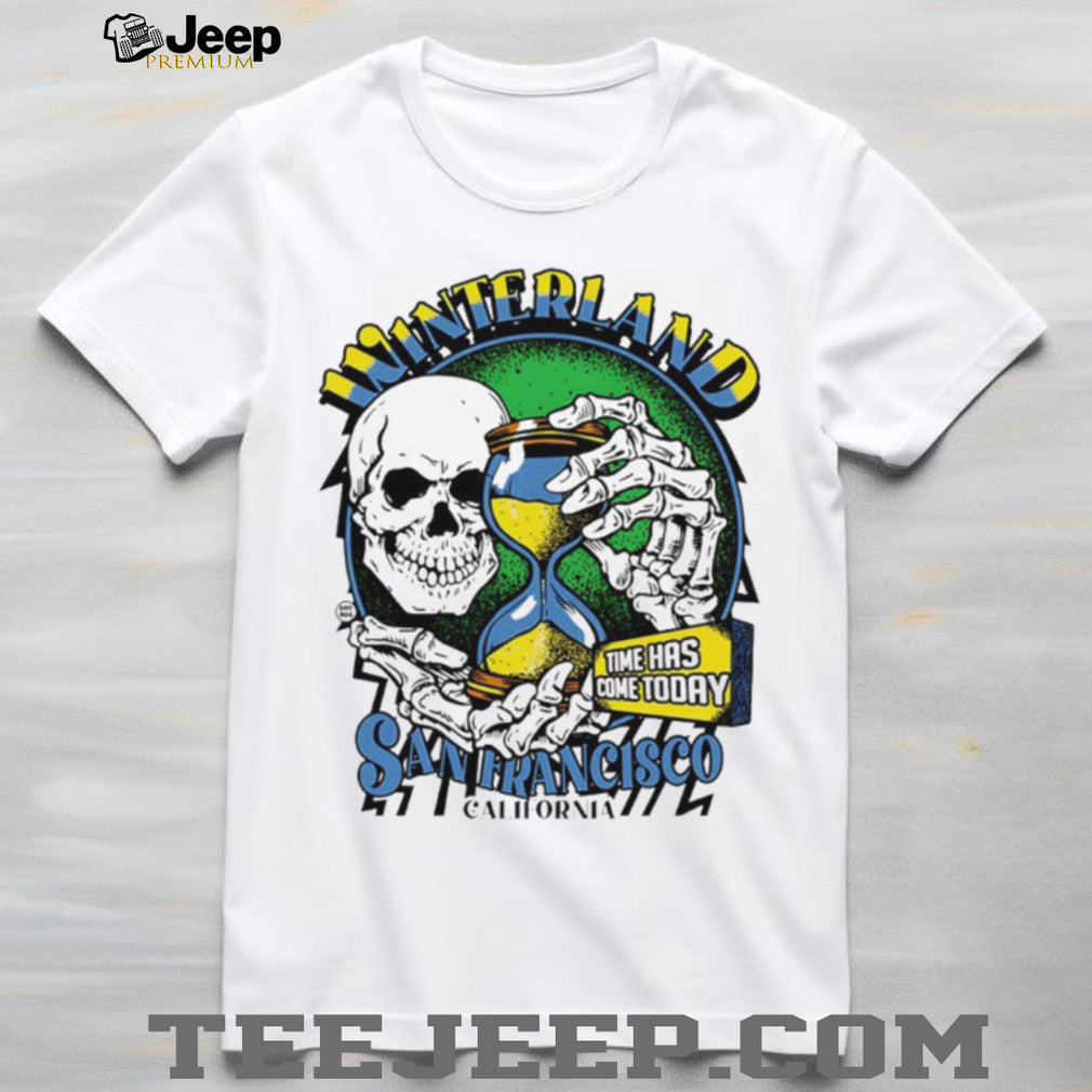 Winterland San Francisco California Skull and Hourglass Graphic T shirt