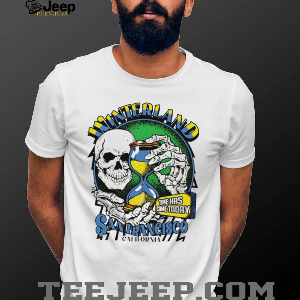 Winterland San Francisco California Skull and Hourglass Graphic T shirt