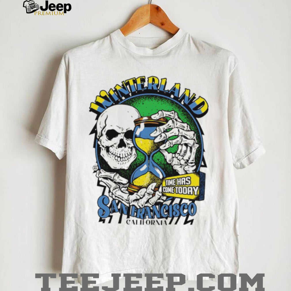 Winterland San Francisco California Skull and Hourglass Graphic T shirt