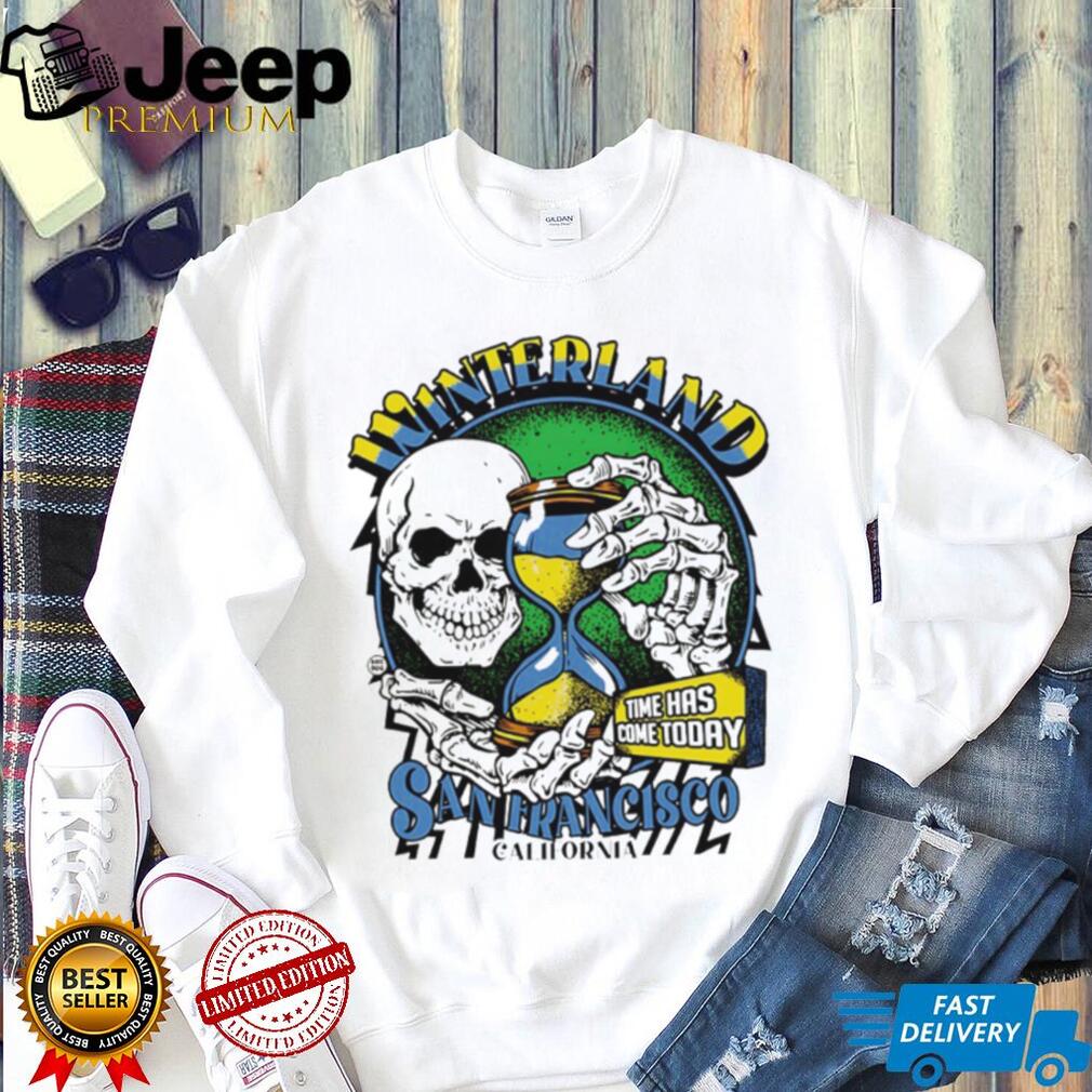 Winterland San Francisco California Skull and Hourglass Graphic T shirt