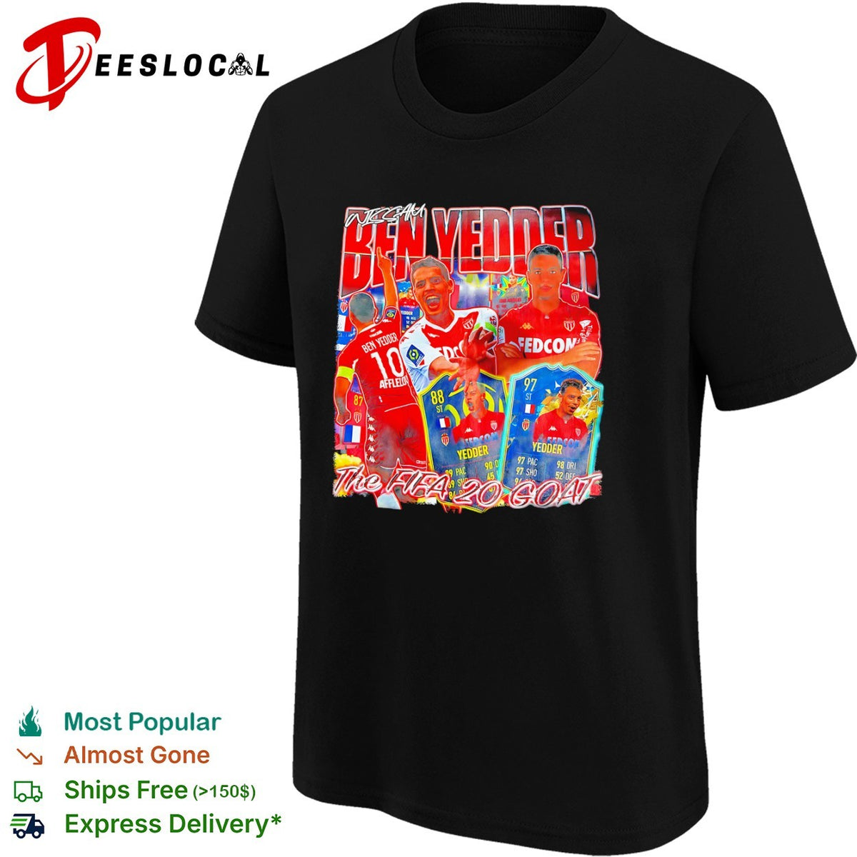 Wissam Ben Yedder AS Monaco Ligue 1 The FIFA 20 Goat shirt