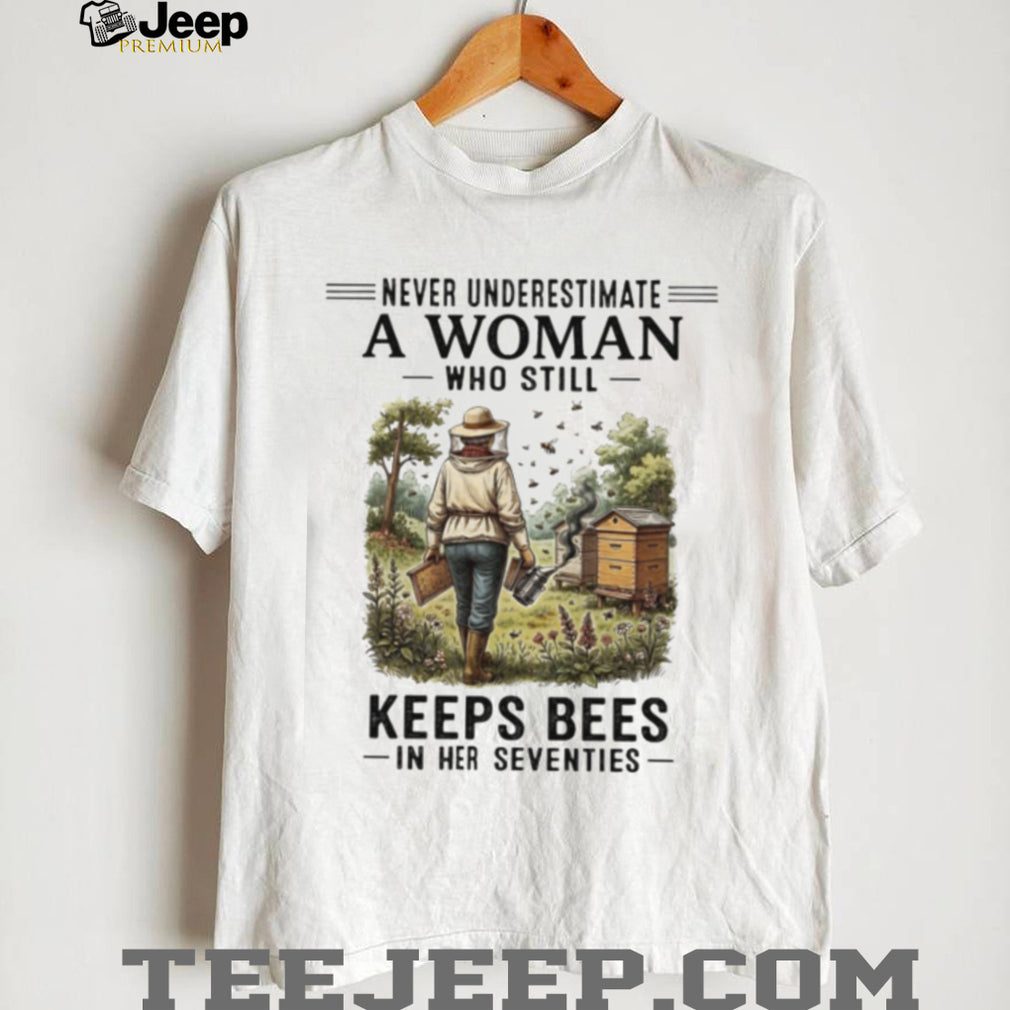 Woman Keeps Bees In Her Seventies Beekeeper Shirt