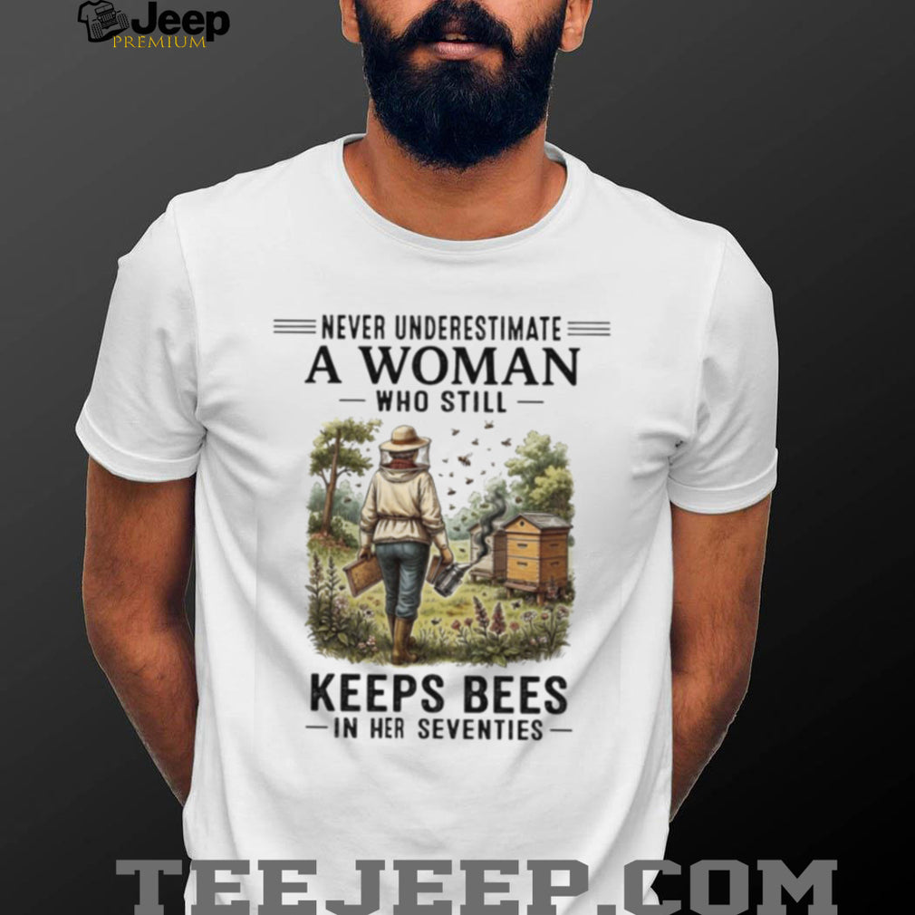 Woman Keeps Bees In Her Seventies Beekeeper Shirt