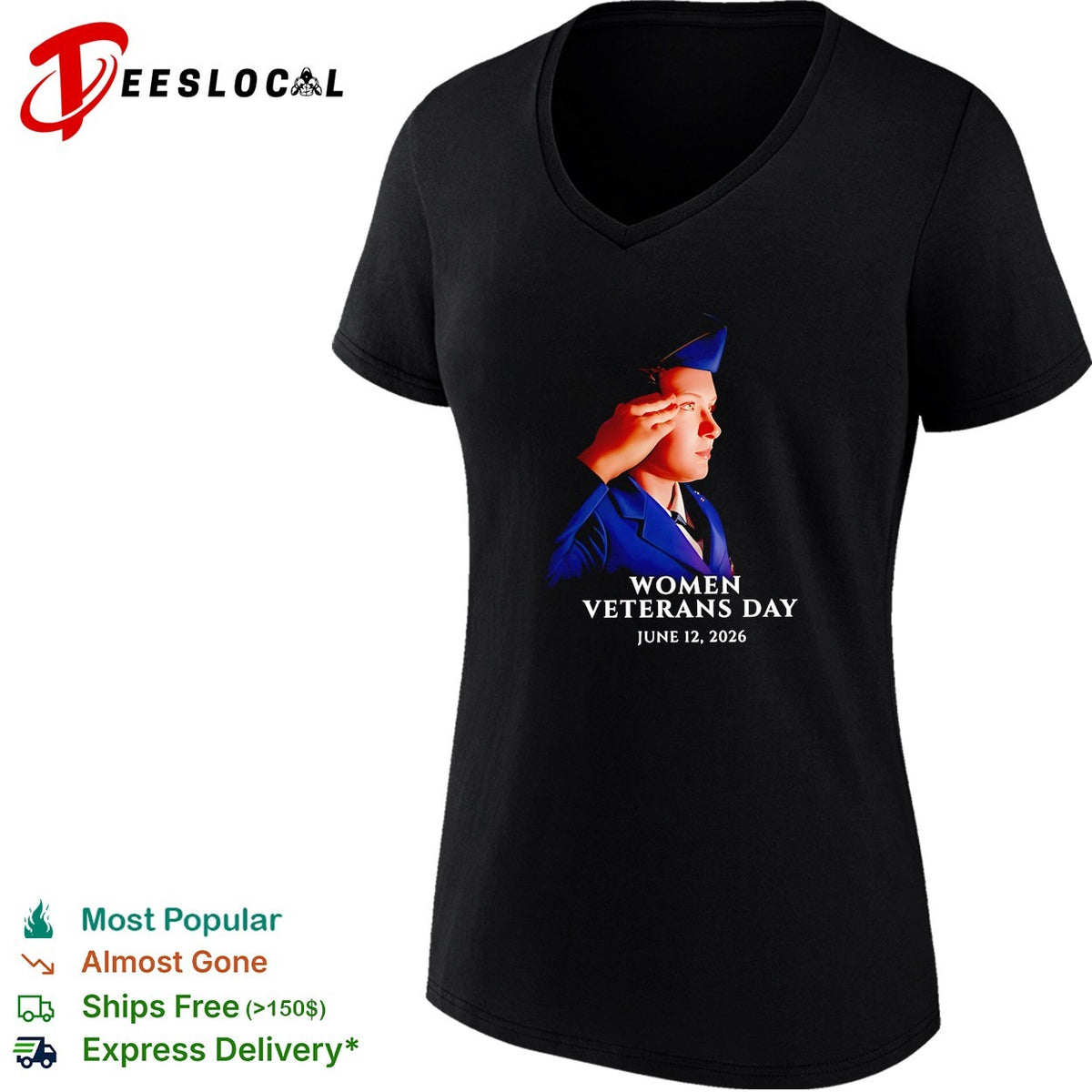 Women Veterans Day 2026 honoring the women who have made the ultimate sacrifice shirt