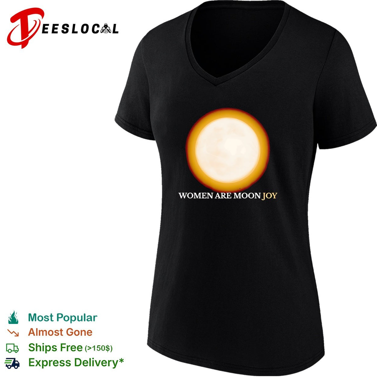 Women are moon joy full moon glow inspirational shirt