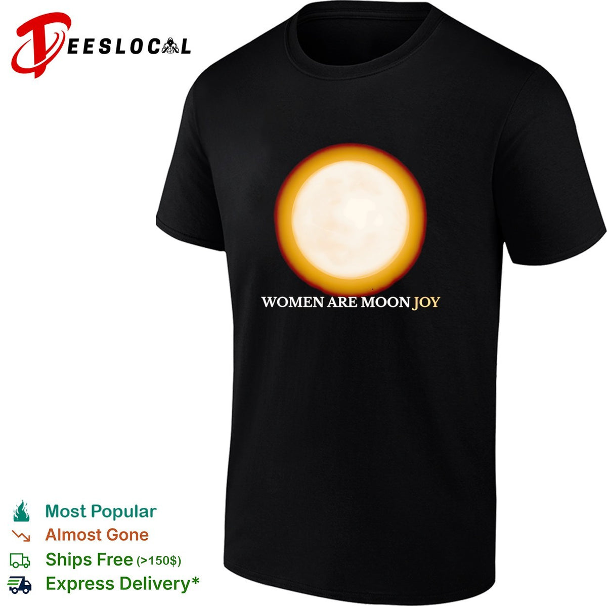 Women are moon joy full moon glow inspirational shirt