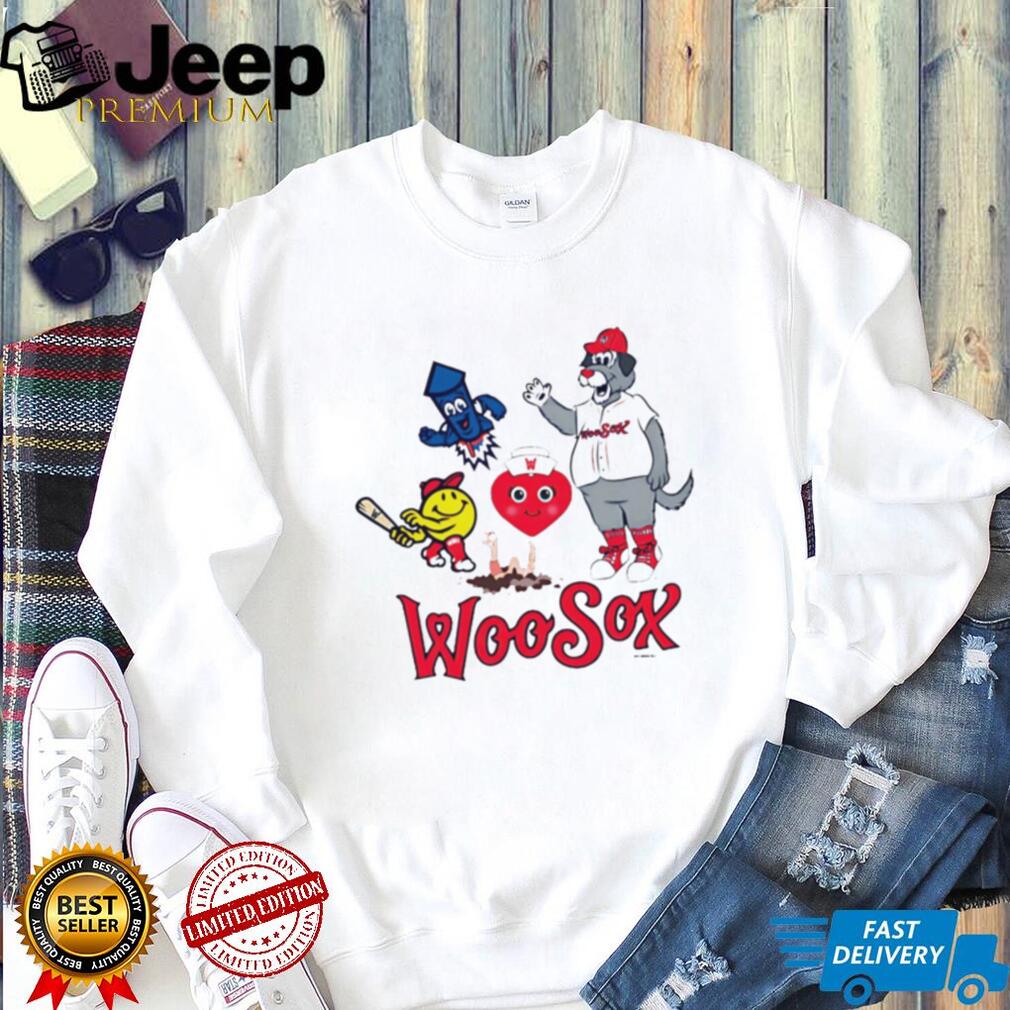 WooSox Mascot Team Logo Baseball Fan Apparel T Shirt