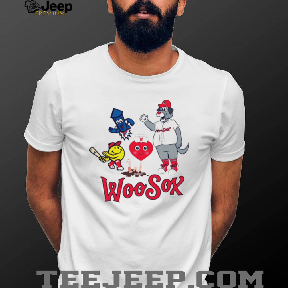 WooSox Mascot Team Logo Baseball Fan Apparel T Shirt