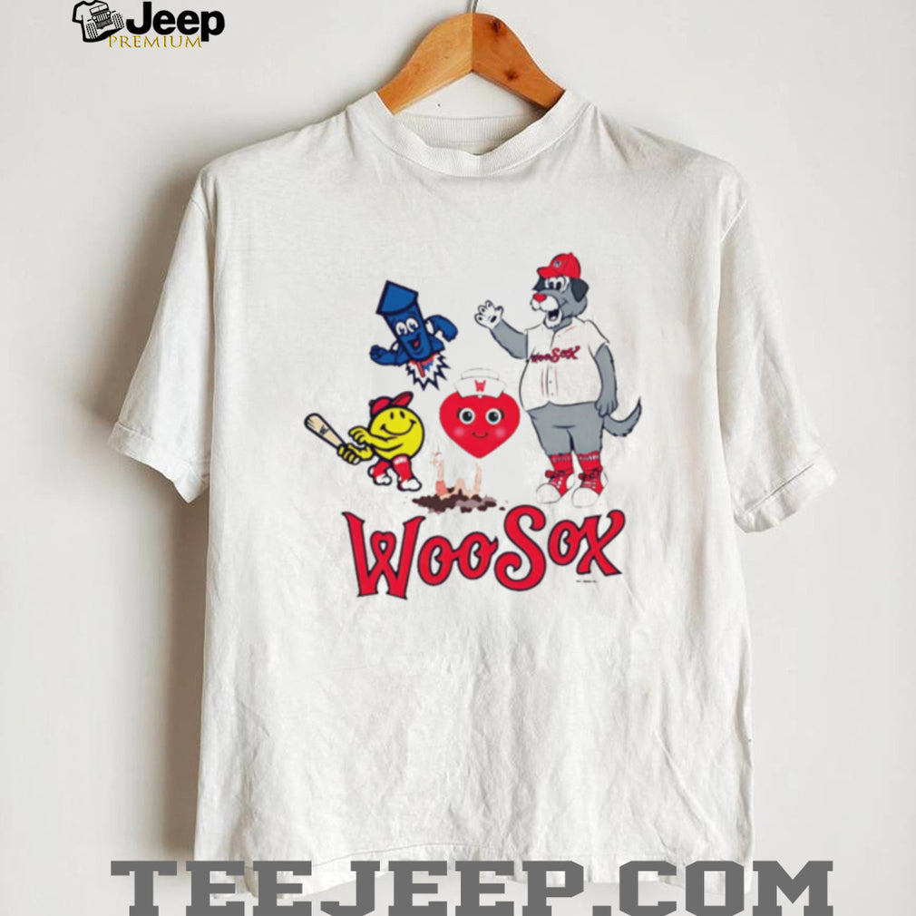 WooSox Mascot Team Logo Baseball Fan Apparel T Shirt