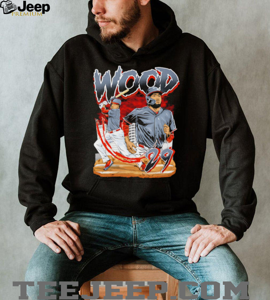 Wood 29 Baseball Player City T Shirt
