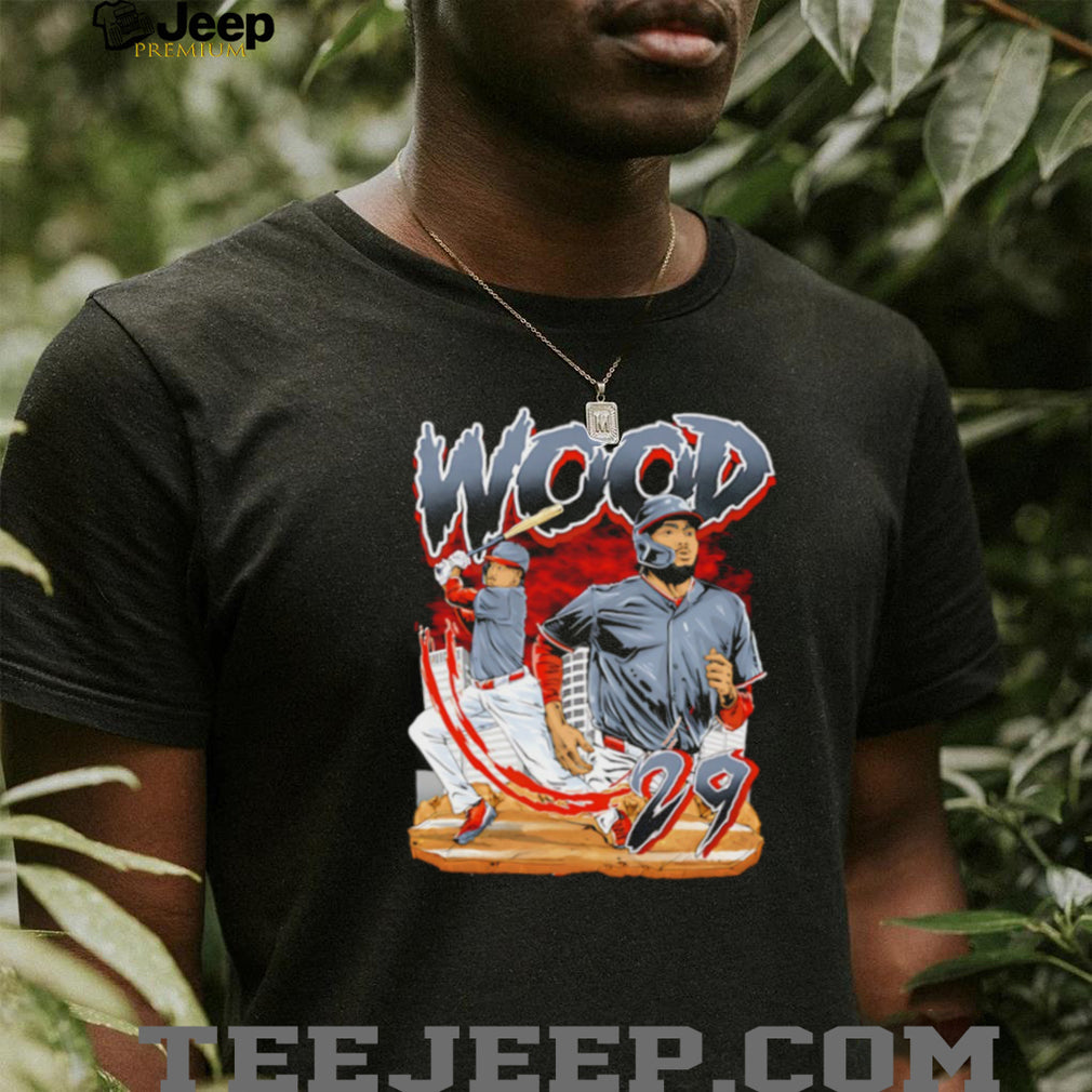 Wood 29 Baseball Player City T Shirt