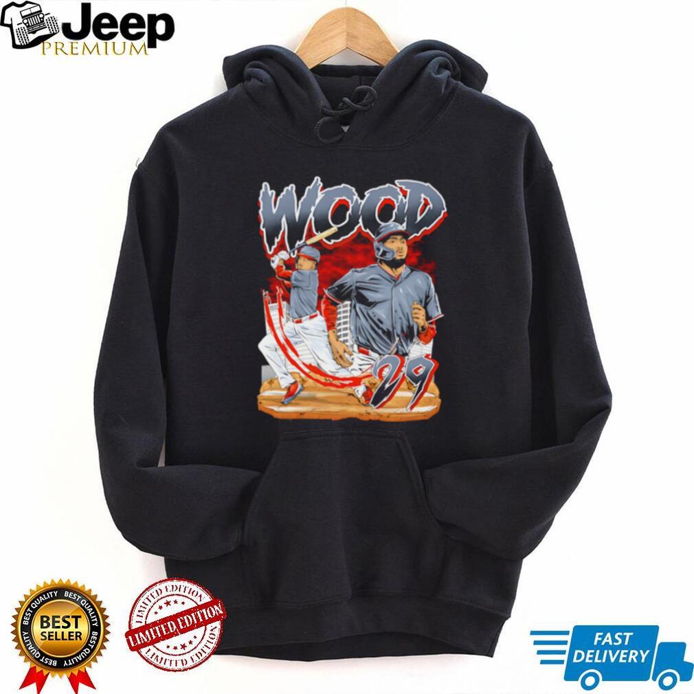 Wood 29 Baseball Player City T Shirt