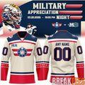 Worcester Railers 2026 Military Appreciation Night Hockey Jersey