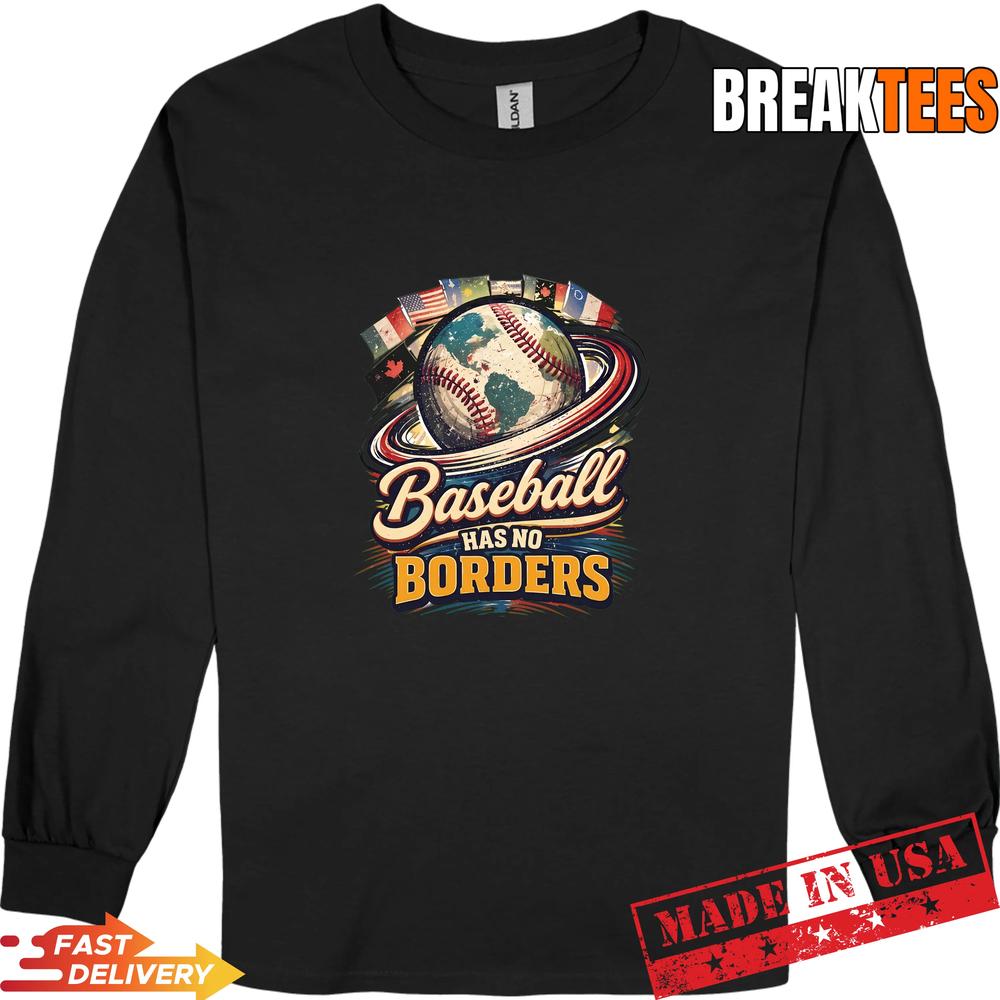 World Baseball Classic 2026 Baseball Has No Borders Fan T-Shirt