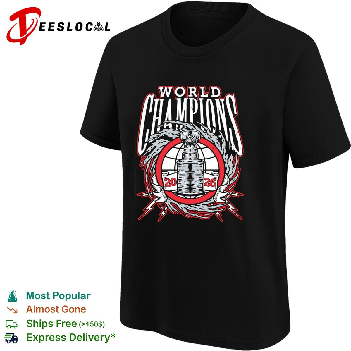 World Champions 2026 Stanley Cup Trophy Ice Hockey Professional League shirt