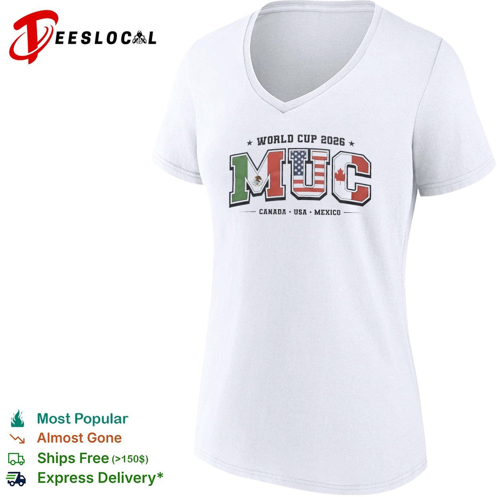 World Cup 2026 MUC Canada USA Mexico North American Soccer Tournament shirt
