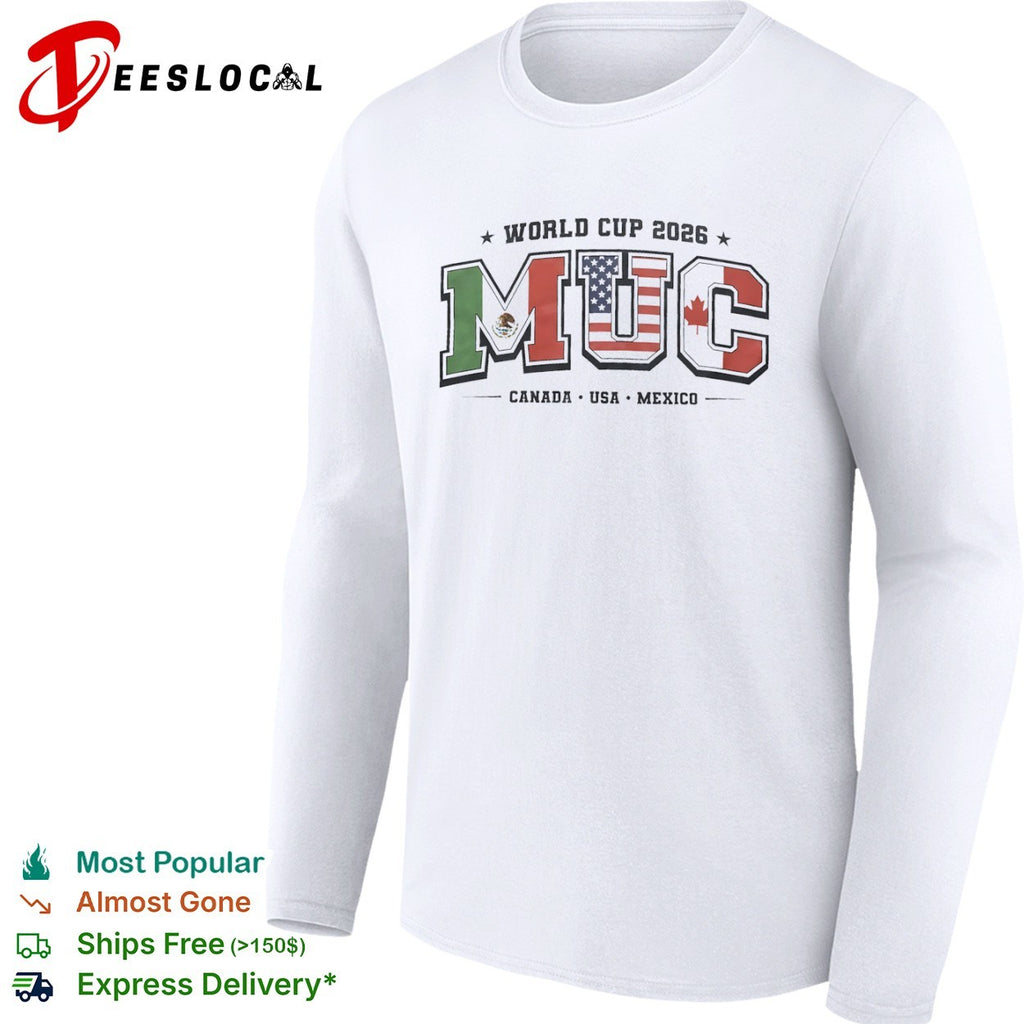 World Cup 2026 MUC Canada USA Mexico North American Soccer Tournament shirt