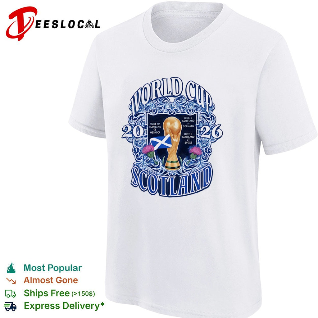 World Cup 2026 Scotland Uune to Rcotland or Meskco June 6 Scottand 19 Germany shirt