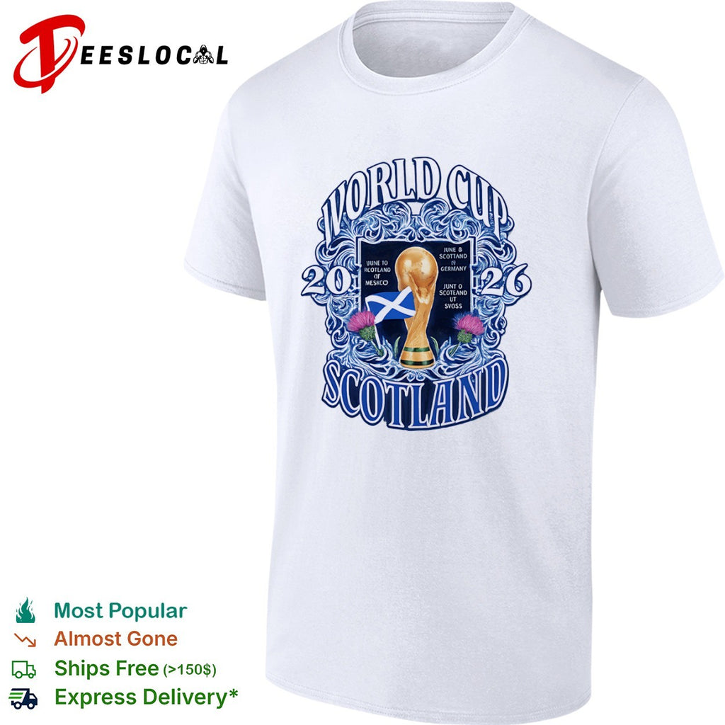 World Cup 2026 Scotland Uune to Rcotland or Meskco June 6 Scottand 19 Germany shirt