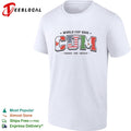 World Cup 2026 host nations bold flag letters shirt