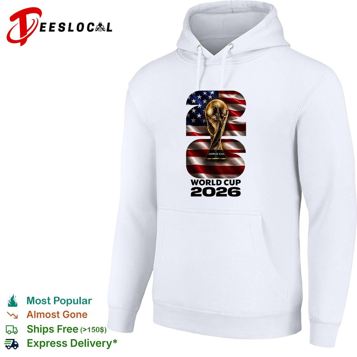 World Cup 2026 trophy American flag poster shirt