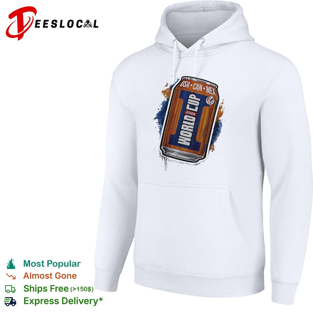 World Cup beer can Usa Can Mex 2026 shirt