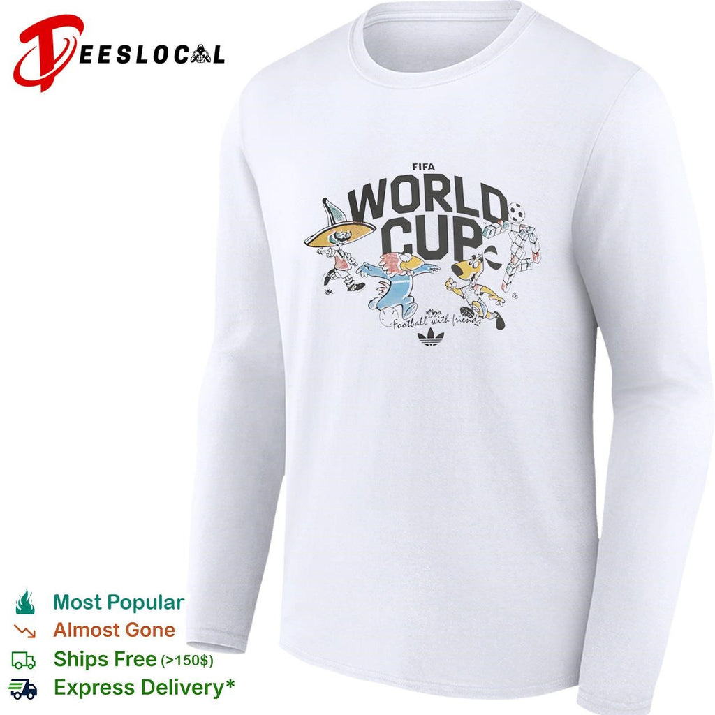 World Cup football with friends cartoon characters poster shirt