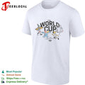 World Cup football with friends cartoon characters poster shirt