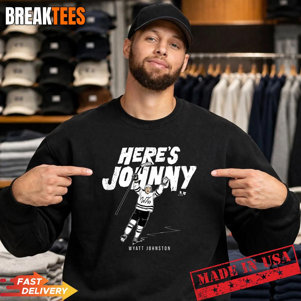 Wyatt Johnston Here’s Johnny Dallas Hockey Shirt
