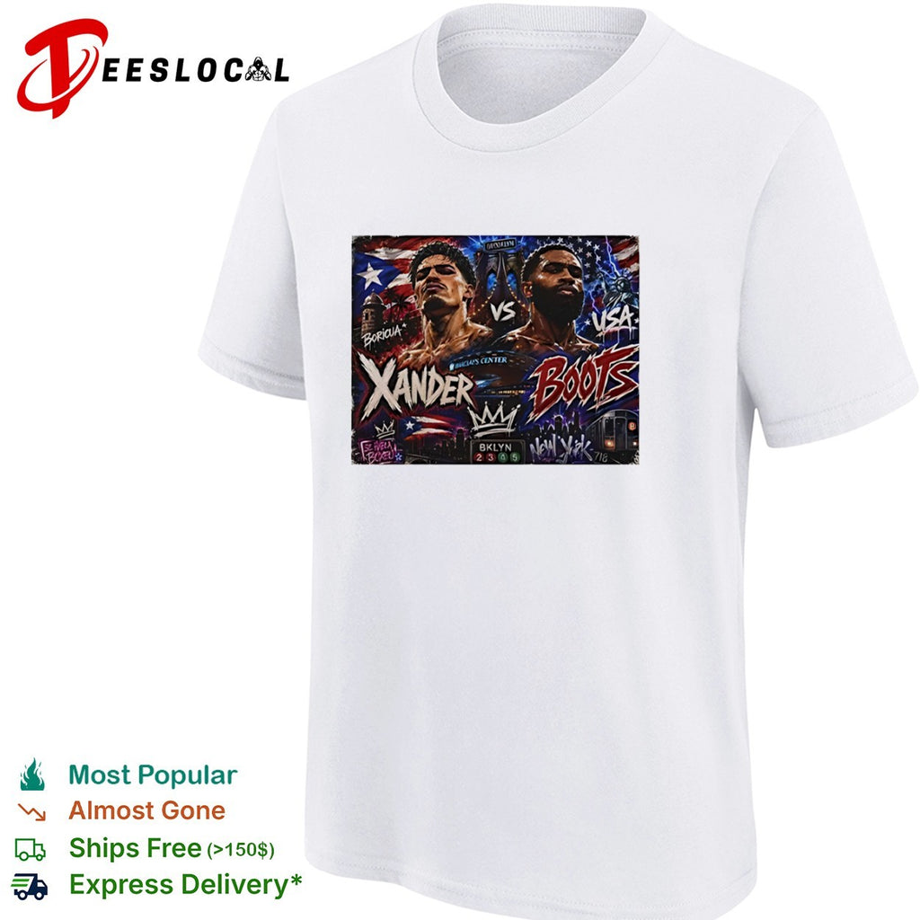 Xander Zayas vs Jalon Boots Ennis Barclays Center Brooklyn New York boxing shirt