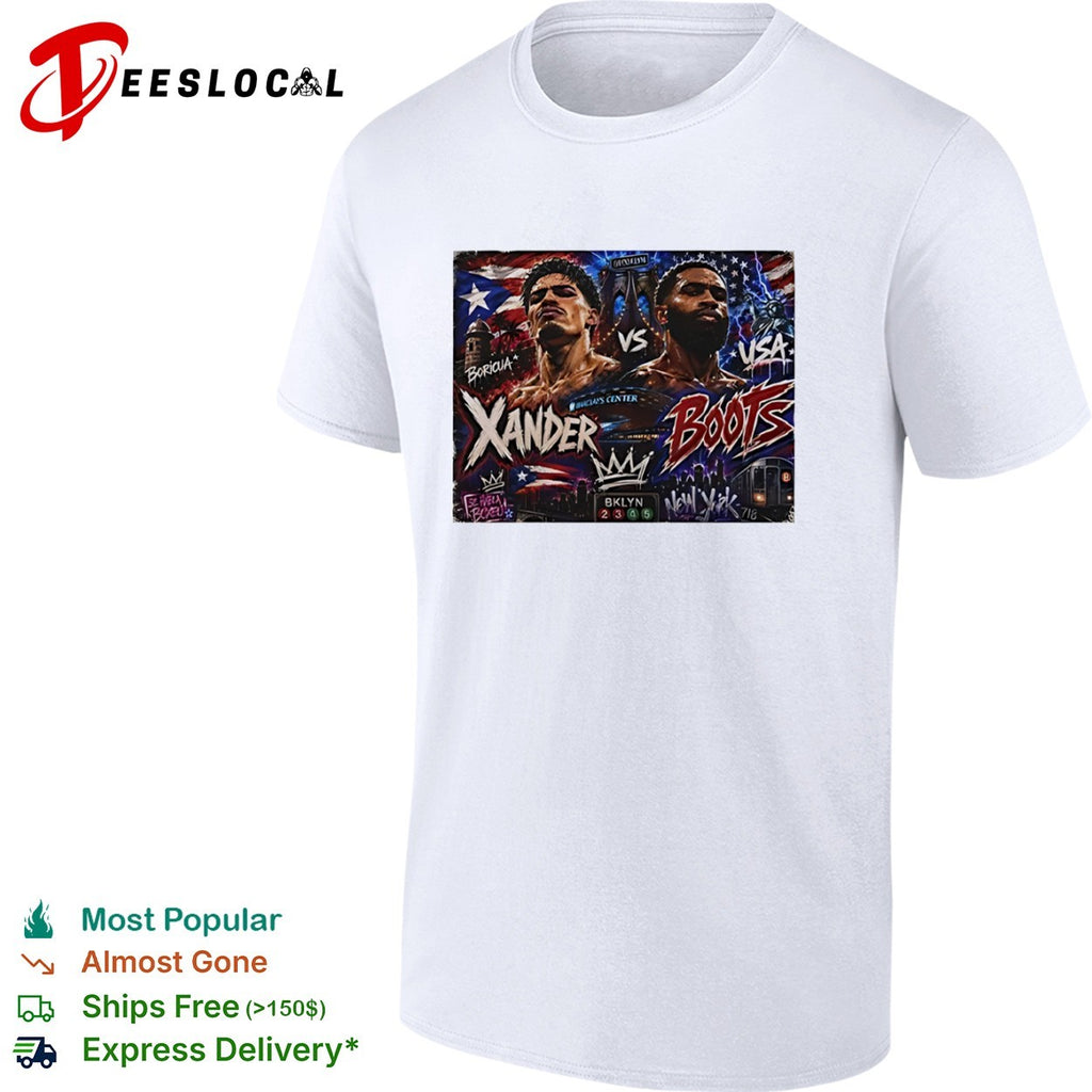 Xander Zayas vs Jalon Boots Ennis Barclays Center Brooklyn New York boxing shirt