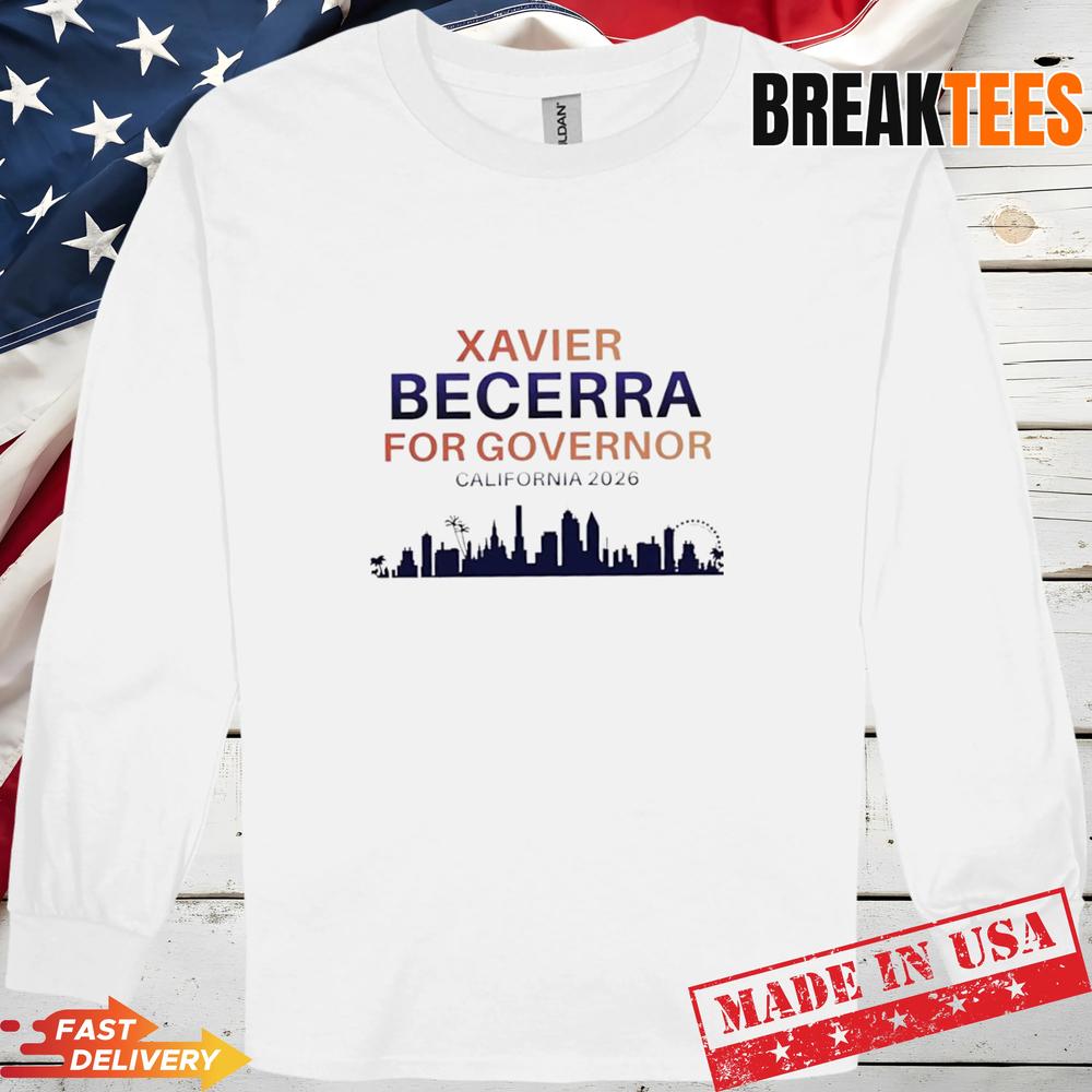 Xavier Becerra Governor 2026 California Skyline T-Shirt