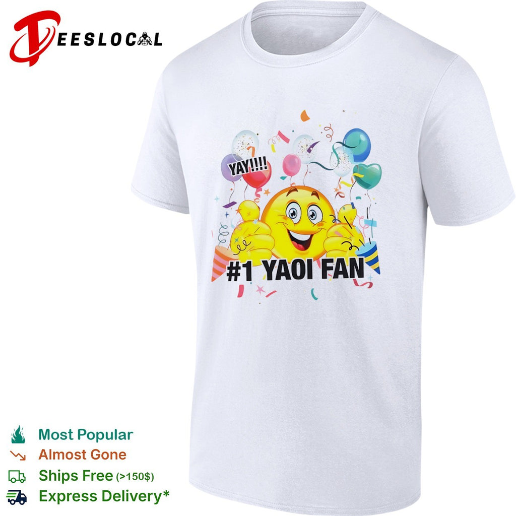 YAY 1 Yaoi Fan Emoji Celebration Party shirt