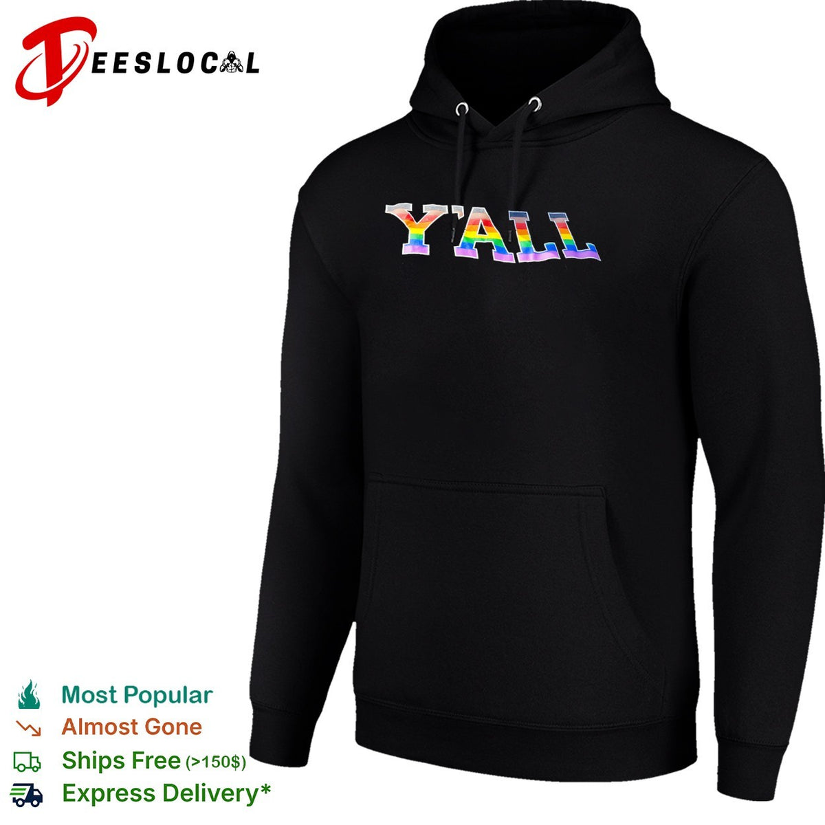 Yall lgbtq pride progress flag rainbow pride inclusion and diversity unisex shirt