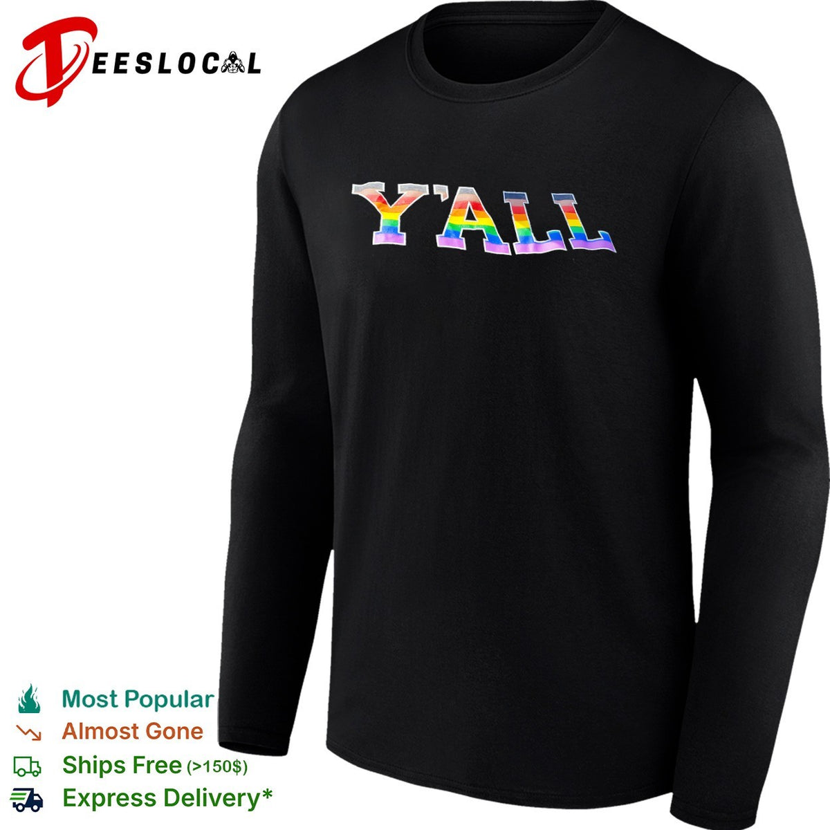Yall lgbtq pride progress flag rainbow pride inclusion and diversity unisex shirt