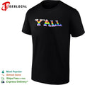Yall lgbtq pride progress flag rainbow pride inclusion and diversity unisex shirt