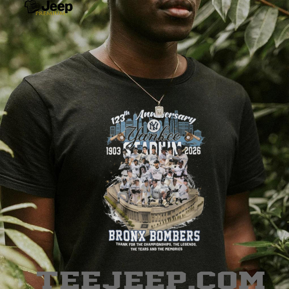 Yankee Stadium 123rd Anniversary 1903 2026 Bronx Bombers Legends T Shirt