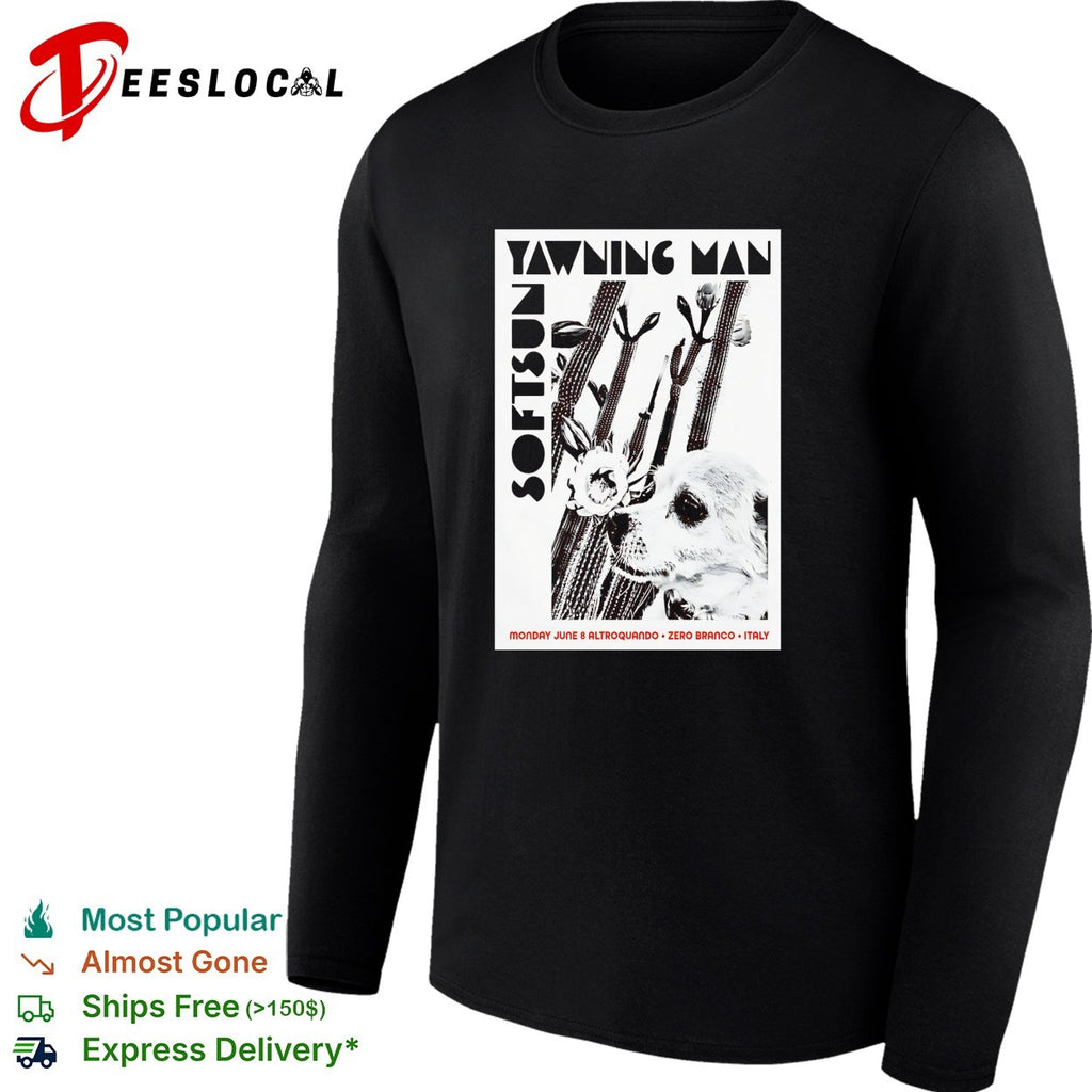 Yawning Man Softsun Monday June 8 Altroquando Zero Branco Italy concert shirt